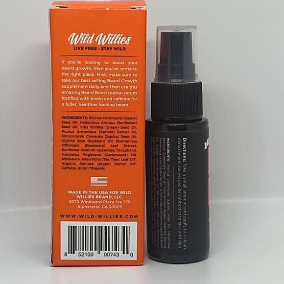 $10🌟 Wild Willies Beard Boost Serum - Picture 3 of 4